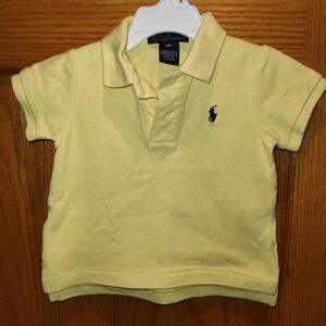 EUC Yellow Ralph Lauren Polo Shirt with Logo